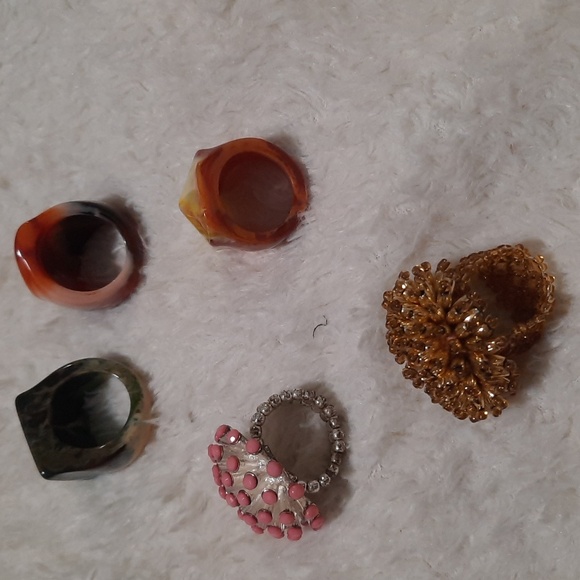 Colorful Statement Ring Set - Picture 2 of 4